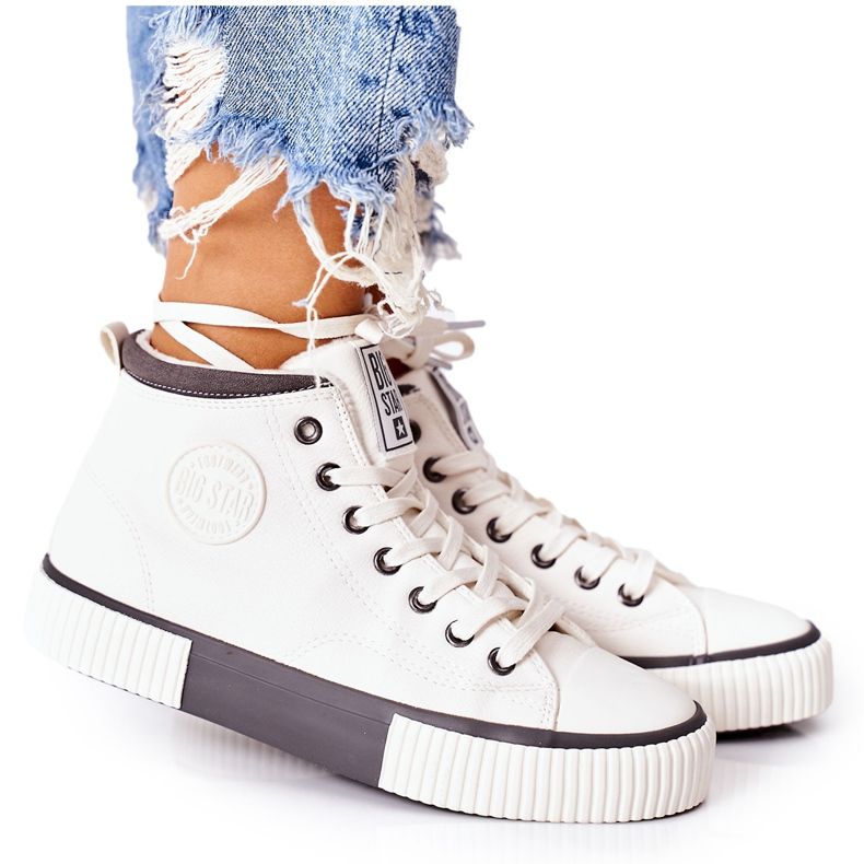 Korkeasti eristetyt lenkkarit Big Star II274158 Valkoinen