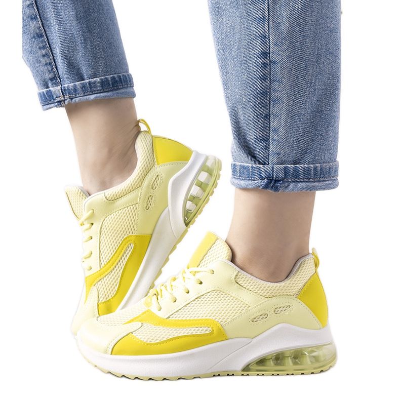 Keltaiset pastellimalliset Marcon -urheilukengät keltainen