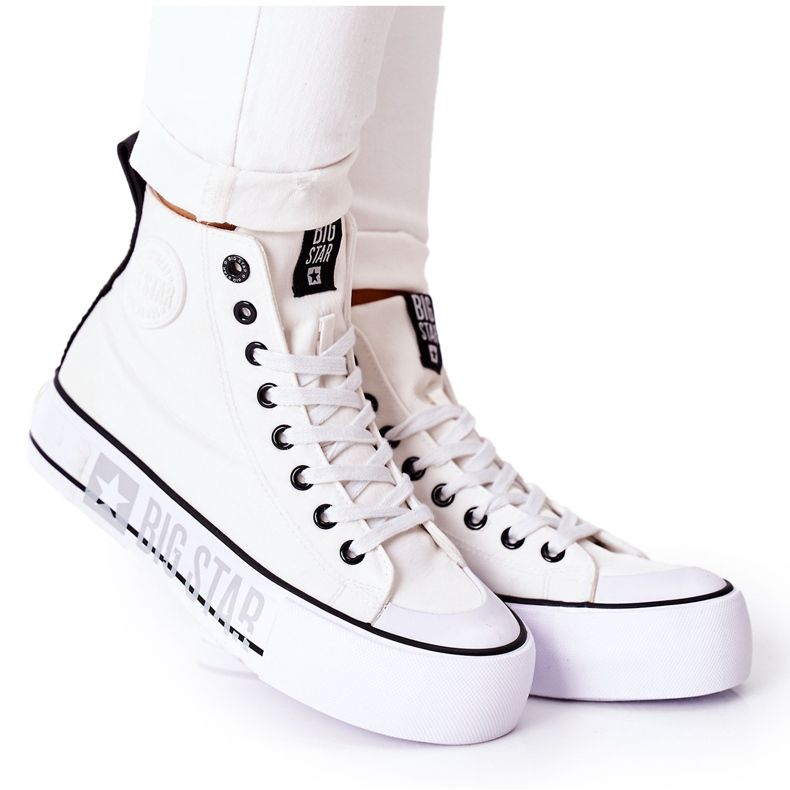 Korkeat lenkkarit Big Star II274014 Valkoinen Platform