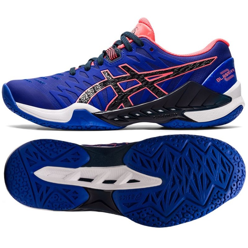 Asics Blast Ff 2 1072A046 400 käsipallokengät sininen sininen