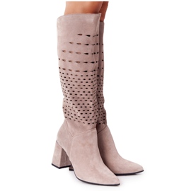 Avoimet saappaat Lewski Shoes 2847 / B Beżowe beige