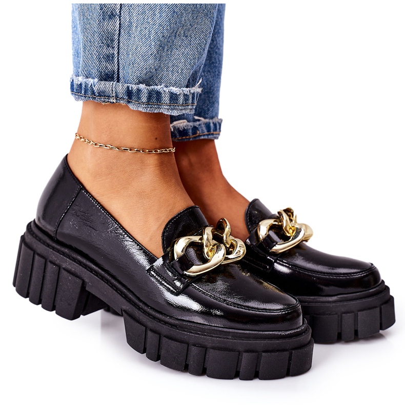 Naisten Loaferit Nahkaiset Loaferit Musta Laura Messi 2339