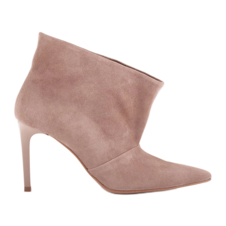 Marco Shoes Nahkaiset nastat, joissa edessä jatko beige