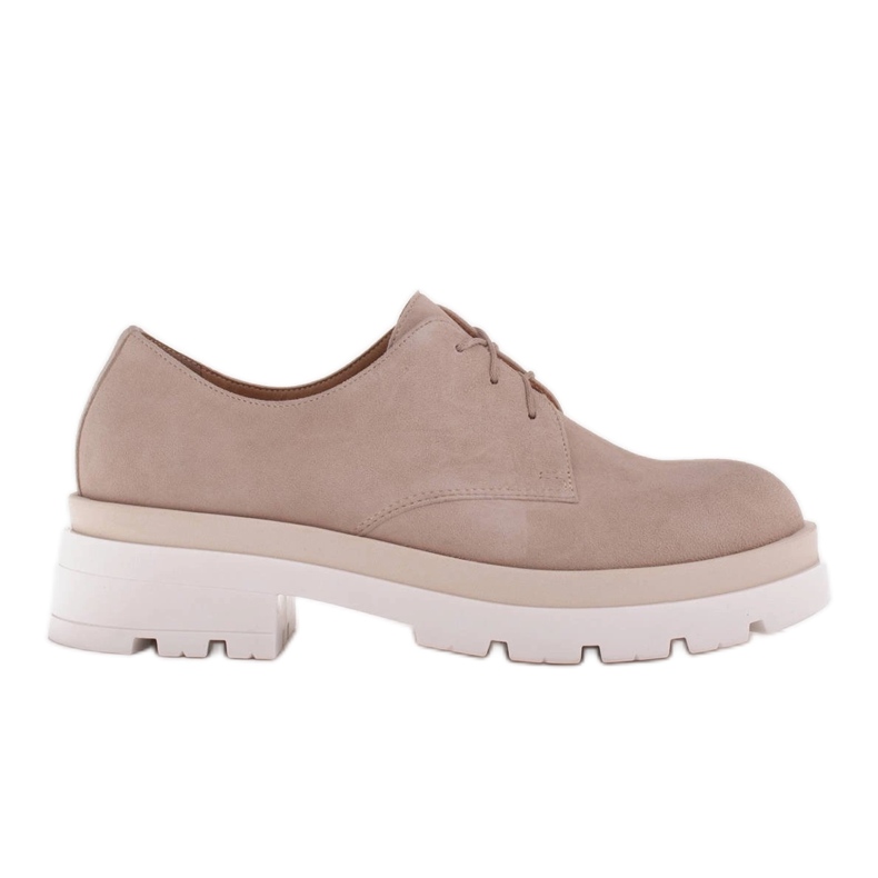 Marco Shoes Angelina -kengät, joiden pohja on valkoinen ja beige