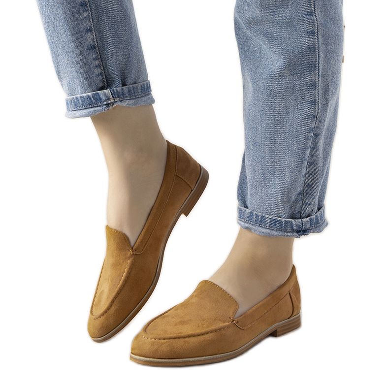 Keskustan litteät kantapään kamelimallit ruskea