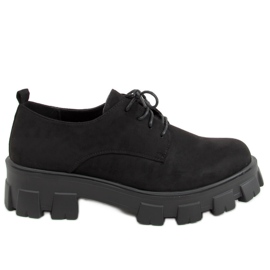 Mustat mokkasiinit paksulla pohjalla 8363 Musta