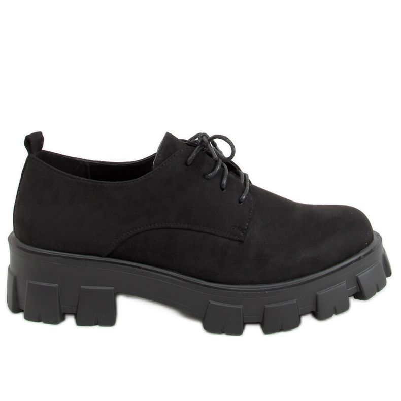 Mustat mokkasiinit paksulla pohjalla 8363 Musta