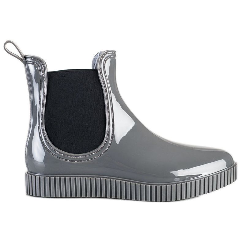 SHELOVET Lakattu Galoshes alustalla harmaa