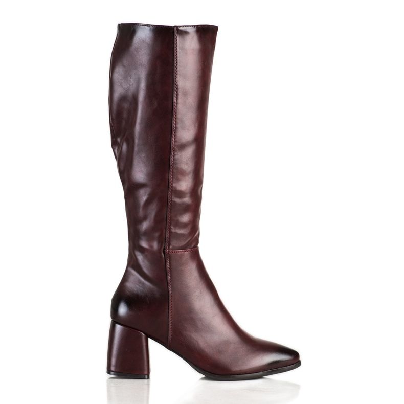 M.Daszyński Lämpimät saappaat Spitzissä punainen