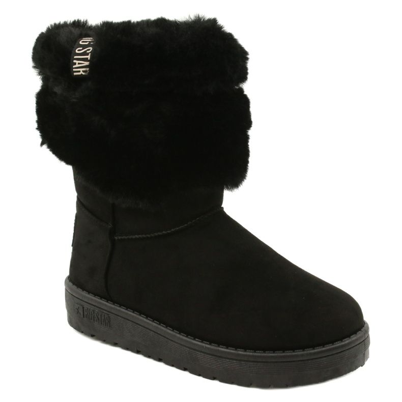 Big Star Naisten Mukluki lämmitetty iso tähti II274123 musta