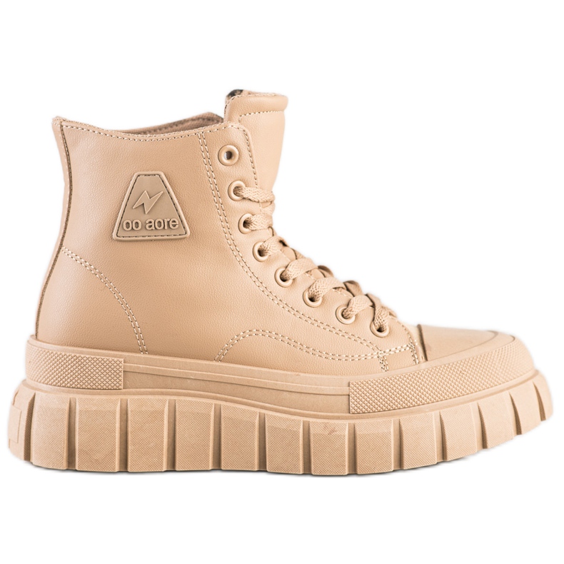 SHELOVET Lenkkarit, joissa on eko -nahkaa beige