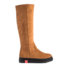 Seastar Suede Platform Saappaat ruskea