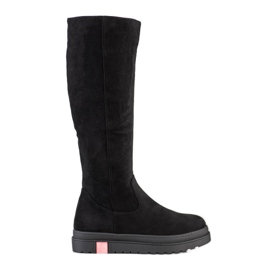 Seastar Suede Platform Saappaat musta