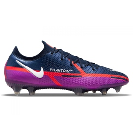 Nike Phantom GT2 Elite Fg M CZ9890-415 jalkapallokengät oranssi, violetti, laivastonsininen violetti