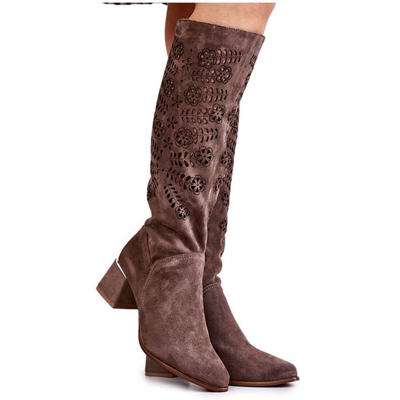 Lewski Shoes Suede Lewski Saappaat Avoimet Ruskea Romena