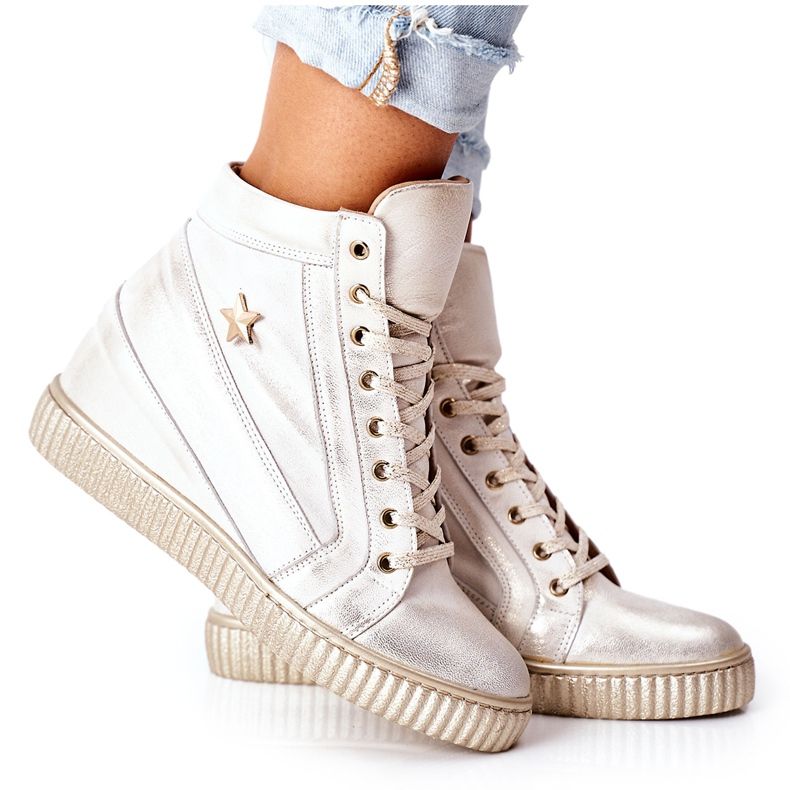 Lewski Shoes Naisten urheilukengät Lewski Golden 3079 kultainen