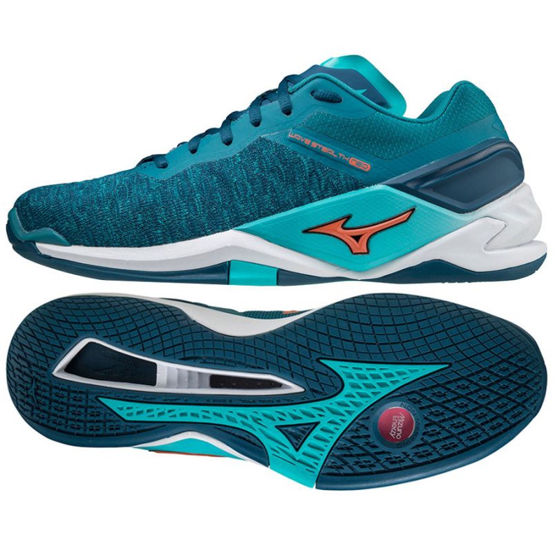 Mizuno Wave Stealth Neo M X1GA200084 kengät sininen sininen