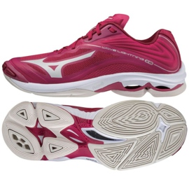 Mizuno Wave Lightning Z6 Low W V1GC200064 -lentopallokengät punainen appelsiinit ja punaiset Mizuno Wave Lightning Z6 Low W V1GC200064 -lentopallokengät punainen appelsiinit ja punaiset