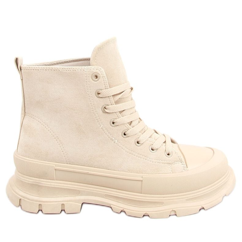 Naisten beige lenkkarit 85-730 Beige