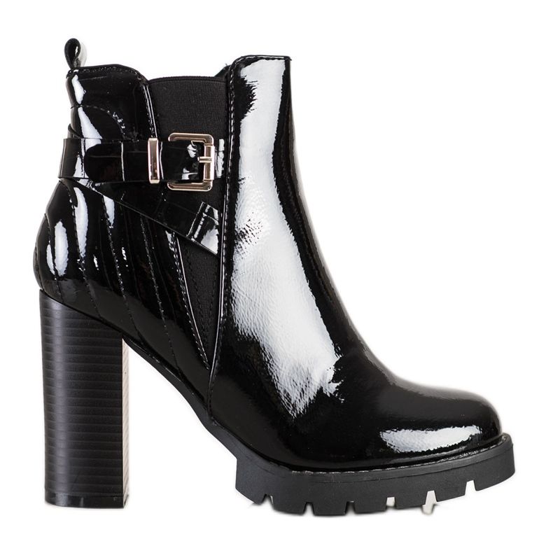 Erynn Korkeakorkoiset saappaat musta