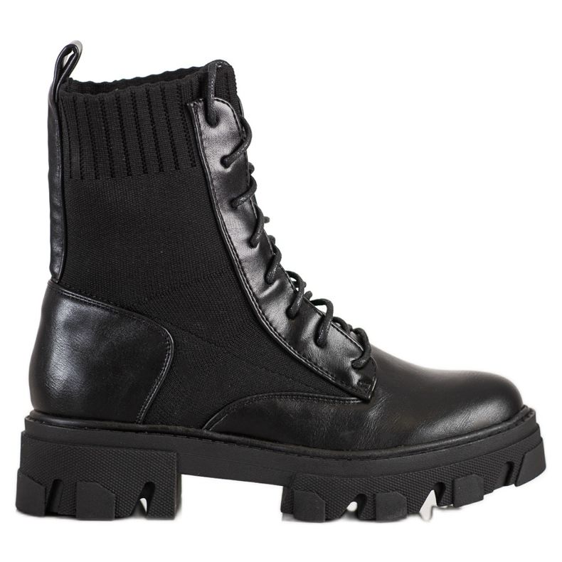 Seastar Slip-on työntekijät sukka musta