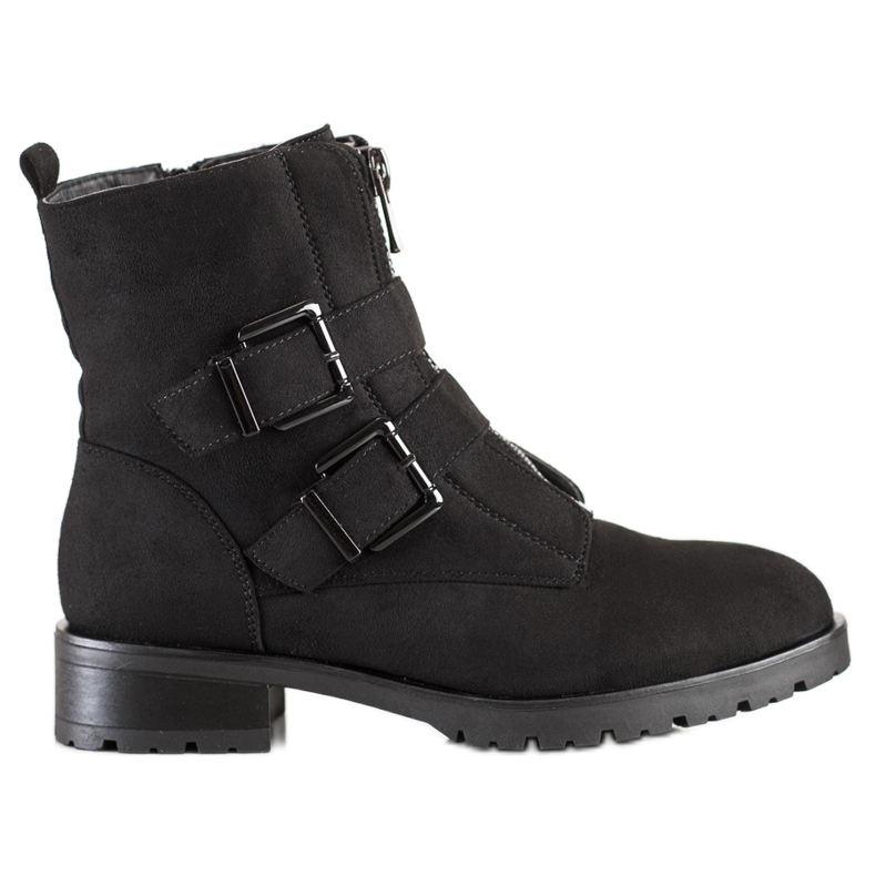 Cm Paris Mokkanahkaiset soljet musta