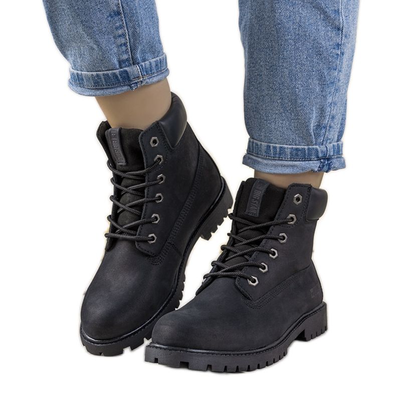 Mustat Big Star Amitee naisten vaelluskengät