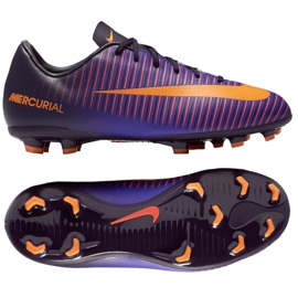 Nike Mercurial Vapor Xi Fg Jr 831945-585 jalkapallokengät ruusuja ja violetteja