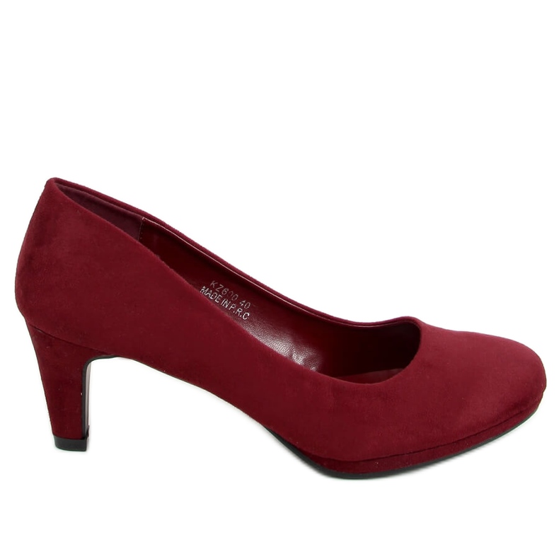 Pumput viininpunaisella KZ600 -viinitasolla punainen monivärinen