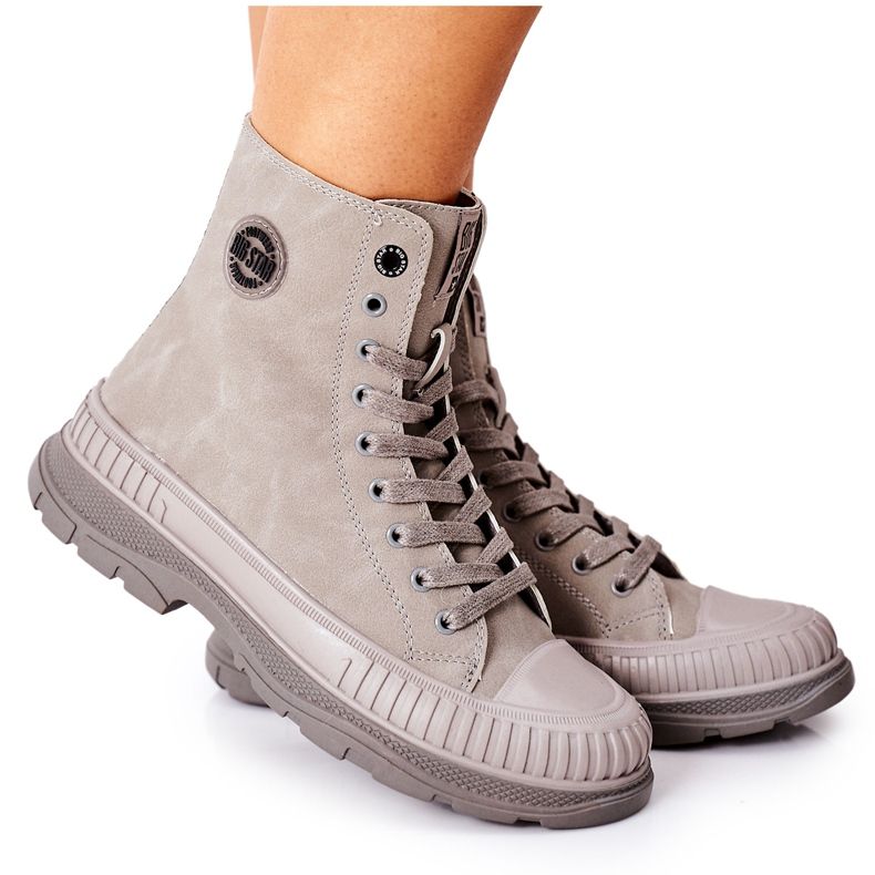 Naisten vaelluskengät Big Star II274350 Harmaa