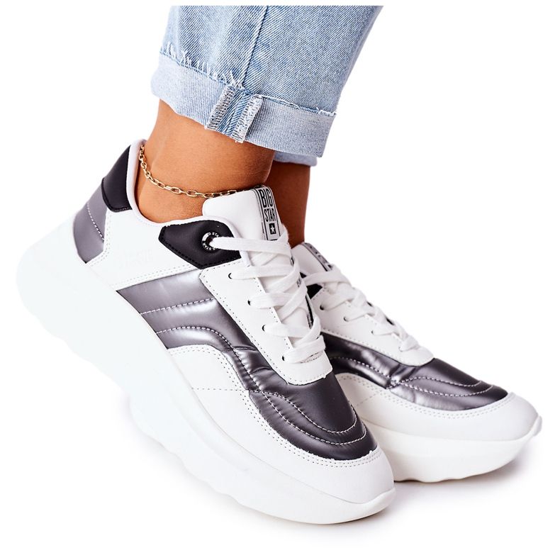 Naisten urheilukengät Memory Foam Big Star II274335 Valkoinen