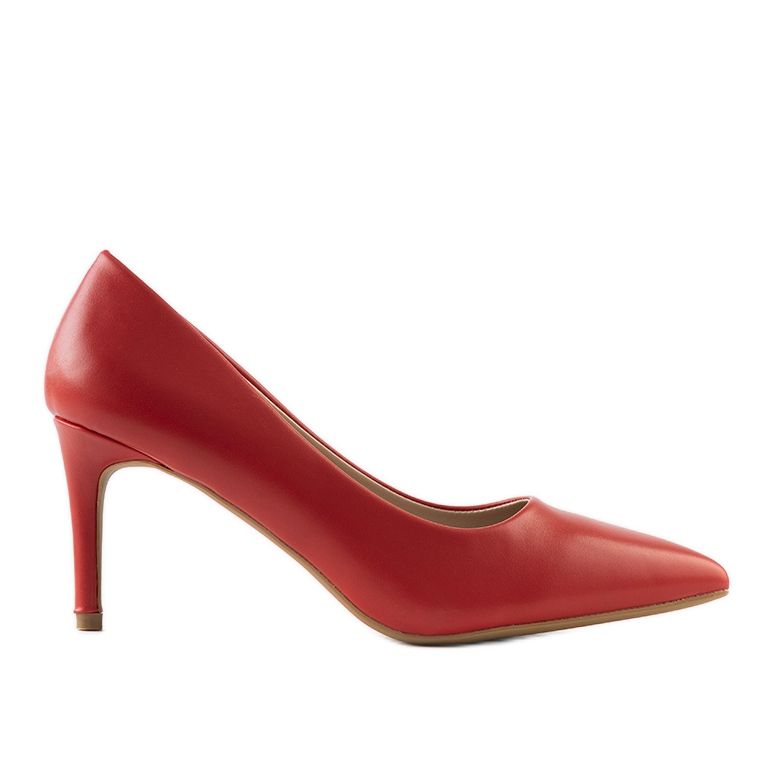 Punaiset klassiset pumput Isla -stiletto -kantapäässä punainen