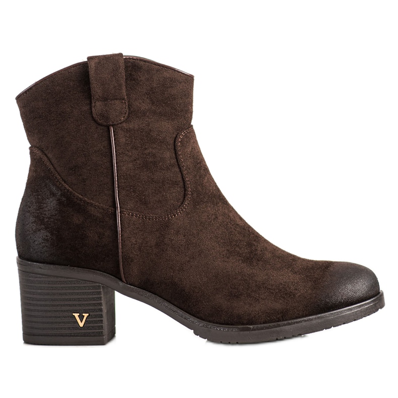 Mukavat mokkanahkaiset VINCEZA -saappaat ruskea