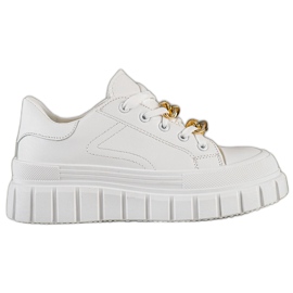 SHELOVET Lenkkarit muotiketjulla valkoinen