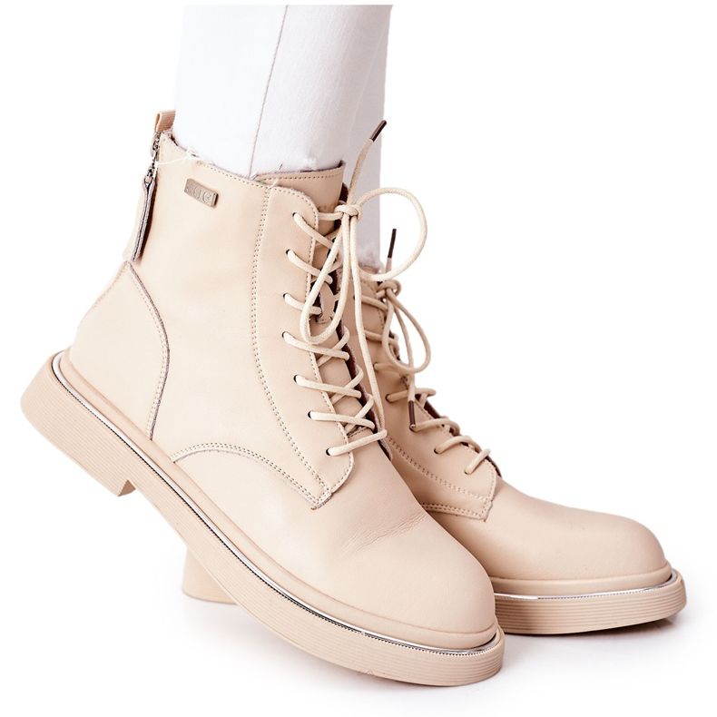 Naisten nahkakengät GOE II2N4015 Beige