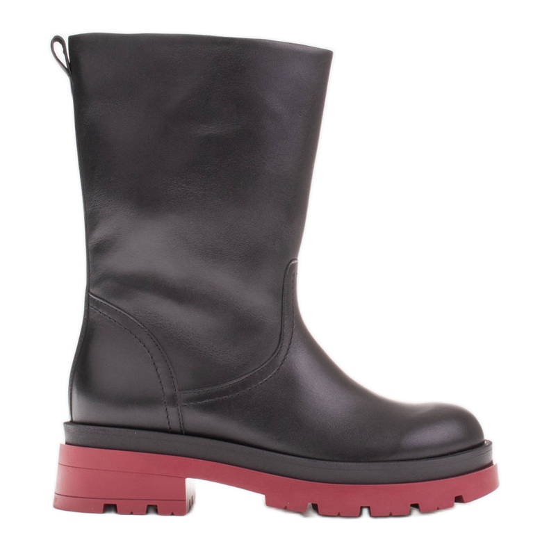 Marco Shoes Täysjyväiset saappaat trapperilla musta