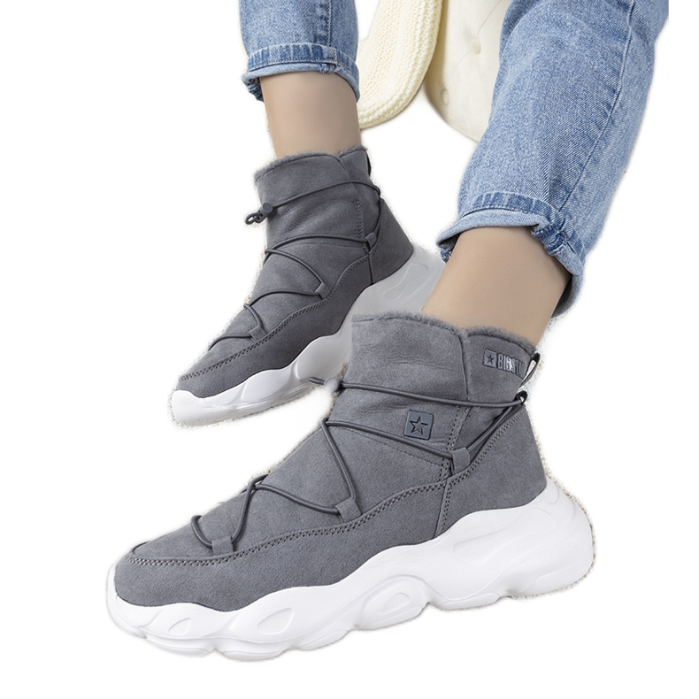 Harmaat tyylikkäät Big Star -tossut naisille Marrero