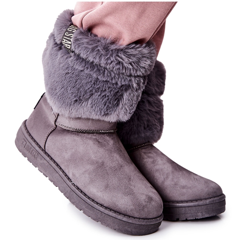 Naisten lumikengät Big Star II274128 Harmaa