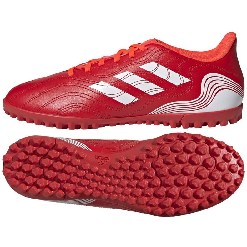 Adidas Copa Sense.4 Tf M FY6179 jalkapallokengät punainen appelsiinit ja punaiset