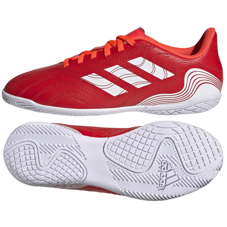 Adidas Copa Sense.4 Jr FY6162 jalkapallokengät punainen punainen
