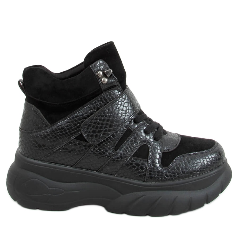 Korkeapohjaiset kengät KL-771 Musta