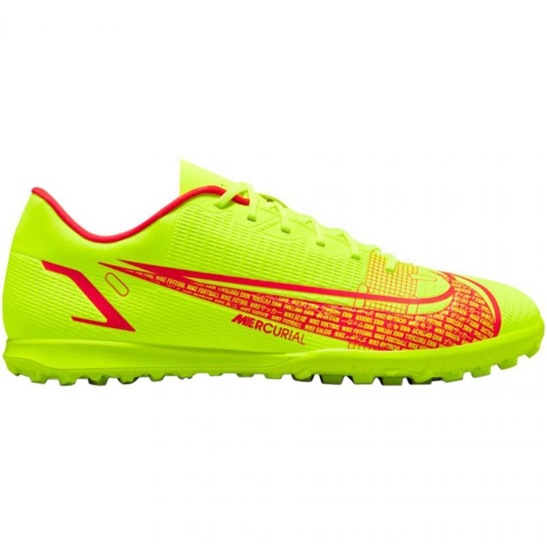 Nike Mercurial Vapor 14 Club Tf M CV0985 760 jalkapallokengät keltainen keltaiset