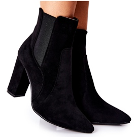 PG1 Naisten mokkanahkakengät kantapäässä musta Kastren