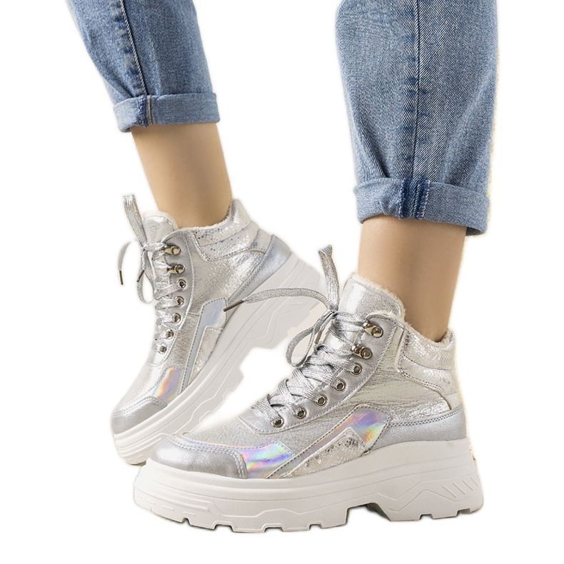 Doyon hopeiset talvikengät hopea