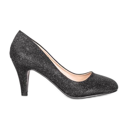 Mustat pumput Daisy -stiletto -kantapäässä