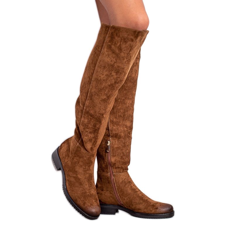 Rennot mokkanahkaiset VINCEZA -saappaat ruskea