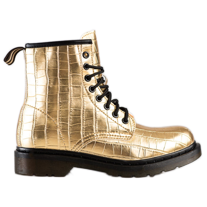 Sweet Shoes Kultaiset saappaat Eco -nahalla kultainen