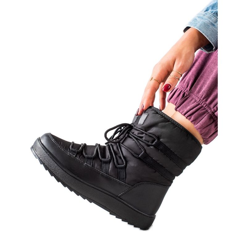 S. BARSKI S.BARSKI mukavat lumisaappaat musta