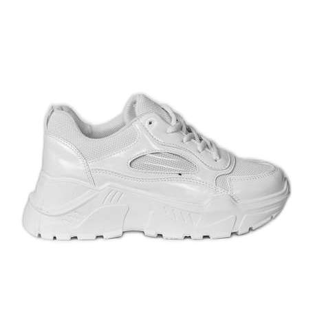 Valkoiset lenkkarit Serena -alustalla valkoinen