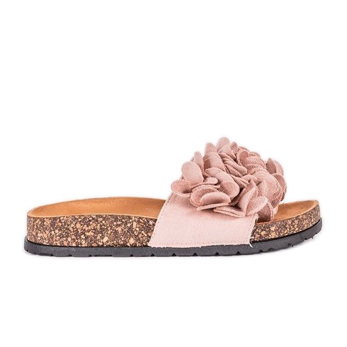 Esperanza vaaleanpunaiset tossut kukilla vaaleanpunainen